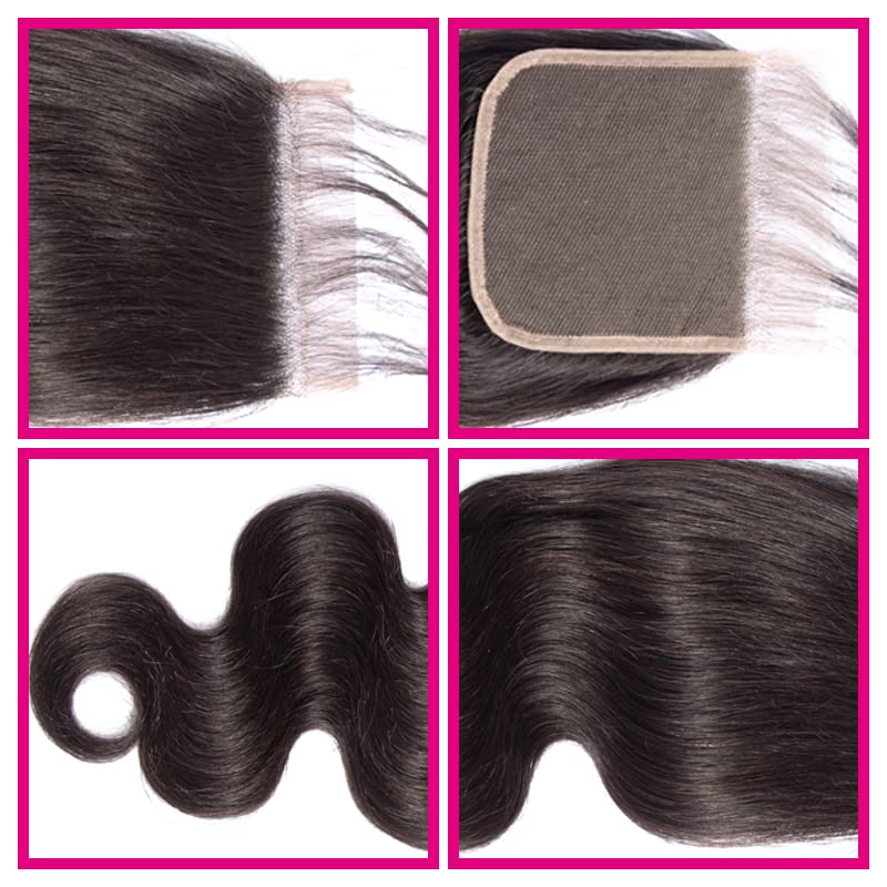 12A Human Hair Bundles 16 18 20 Inch Body Wave Bundles Human Hair 100% Unprocessed Brazilian Virgin Weave 3 Bundles Deals