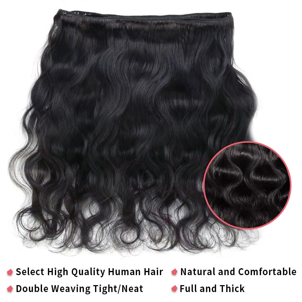 12A Human Hair Bundles Body Wave Bundles Human Hair 20 22 24 26 Inch 100% Unprocessed Brazilian Virgin Hair Body Wave 4 Bundles Human Hair Extensions for Women