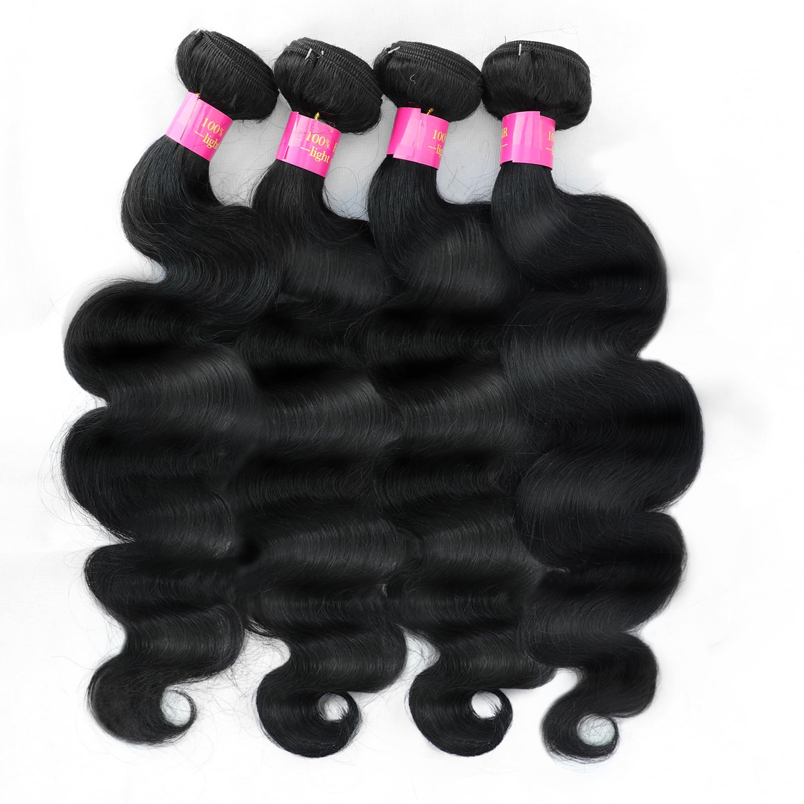 12A Human Hair Bundles Body Wave Bundles Human Hair 20 22 24 26 Inch 100% Unprocessed Brazilian Virgin Hair Body Wave 4 Bundles Human Hair Extensions for Women