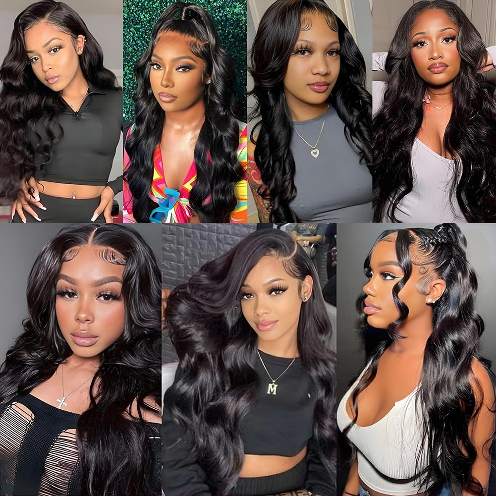 12A Human Hair Bundles Body Wave Bundles Human Hair 20 22 24 26 Inch 100% Unprocessed Brazilian Virgin Hair Body Wave 4 Bundles Human Hair Extensions for Women