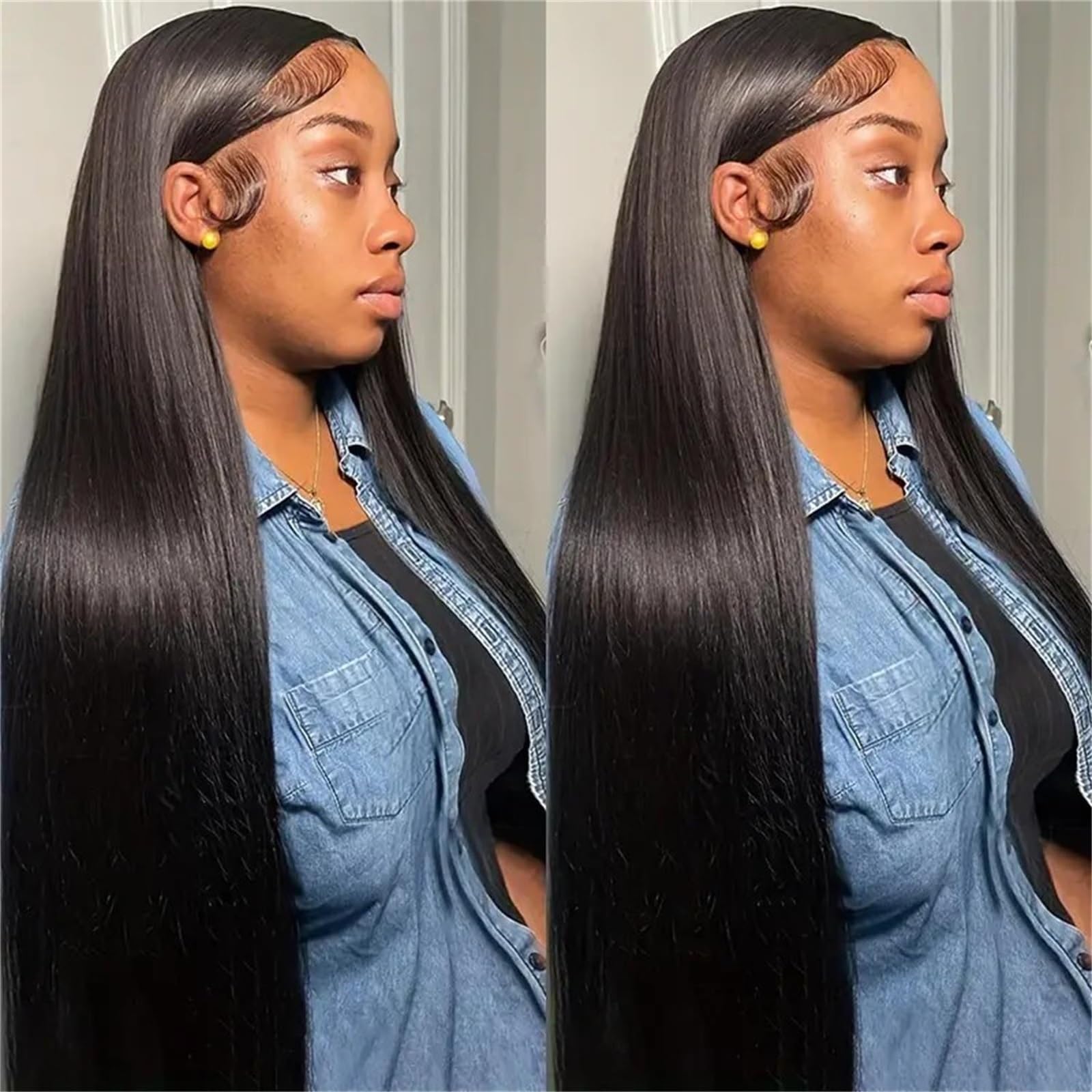 12A Human Hair Bundles 18 20 22 24 Inch 4 Straight Bundles Deals Human Hair 100% Unprocessed Brazilian Remy Virgin Hair Extensions Raw Quick Weave Sew In Glossy Billion Hair Bundles Natural Black