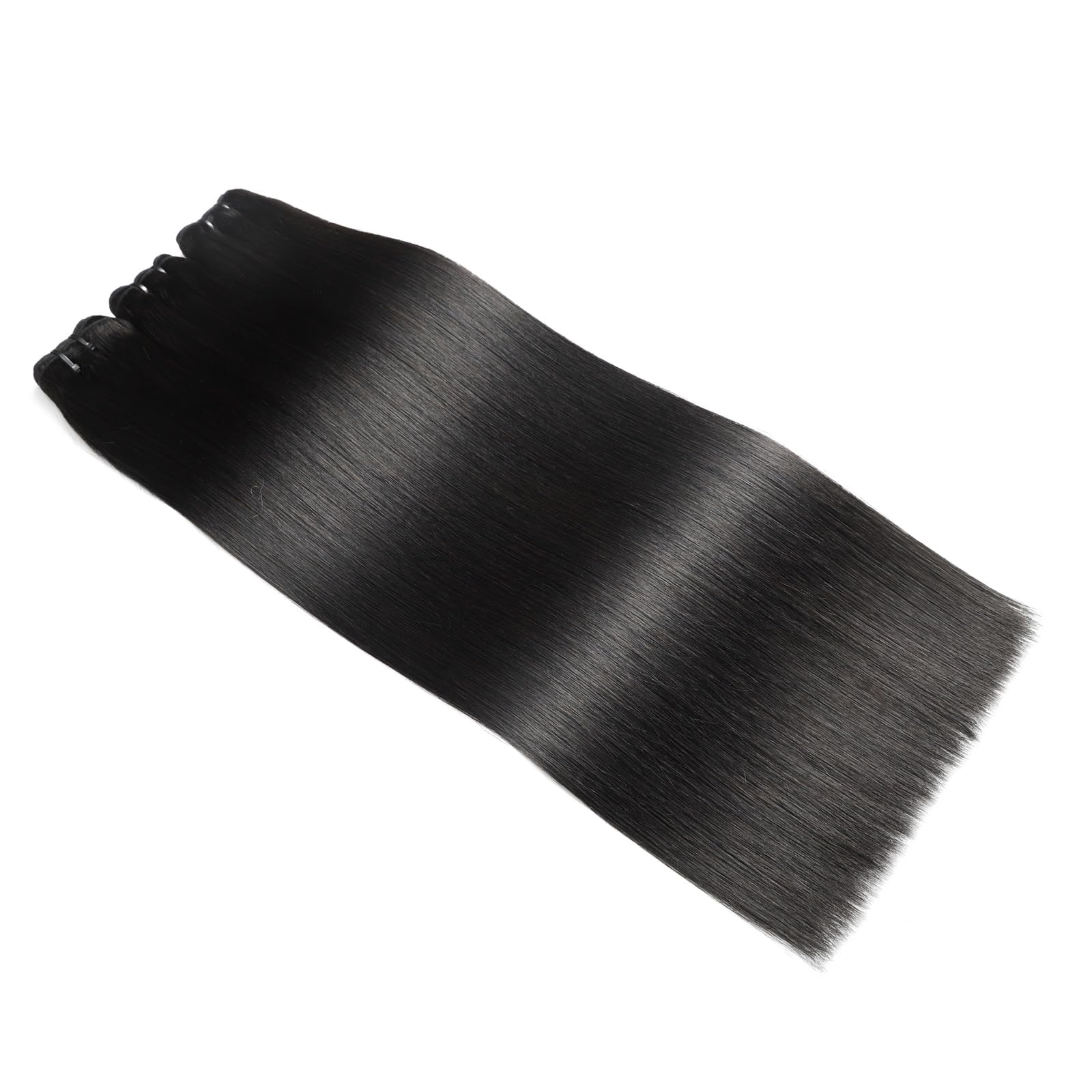12A Human Hair Bundles 18 20 22 24 Inch 4 Straight Bundles Deals Human Hair 100% Unprocessed Brazilian Remy Virgin Hair Extensions Raw Quick Weave Sew In Glossy Billion Hair Bundles Natural Black