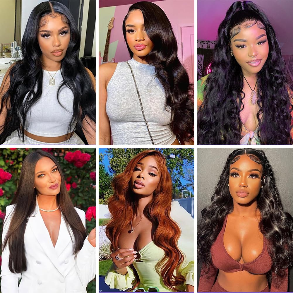 12A Human Hair Bundles Body Wave Bundles Human Hair 20 22 24 26 Inch 100% Unprocessed Brazilian Virgin Hair Body Wave 4 Bundles Human Hair Extensions for Women
