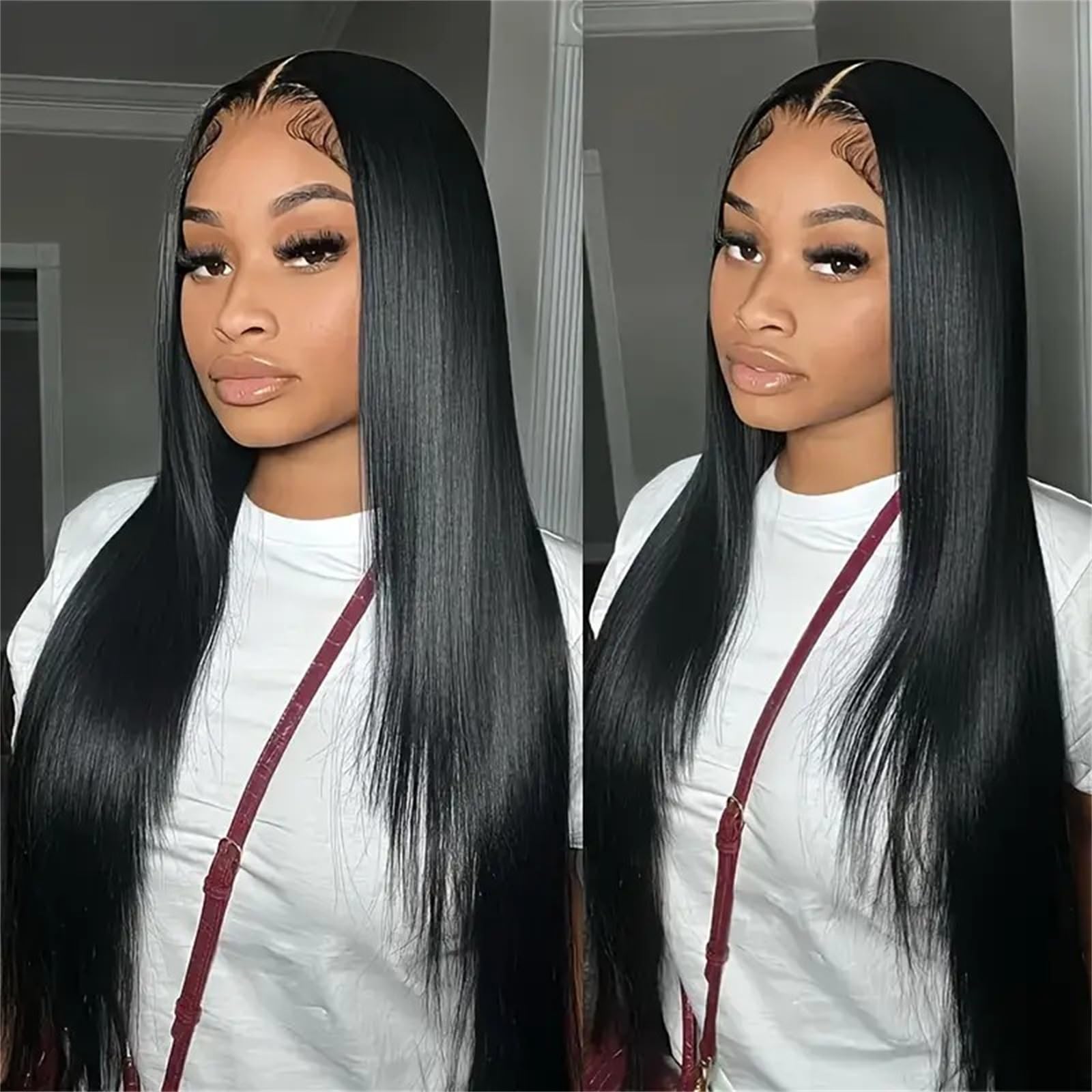 12A Human Hair Bundles 18 20 22 24 Inch 4 Straight Bundles Deals Human Hair 100% Unprocessed Brazilian Remy Virgin Hair Extensions Raw Quick Weave Sew In Glossy Billion Hair Bundles Natural Black