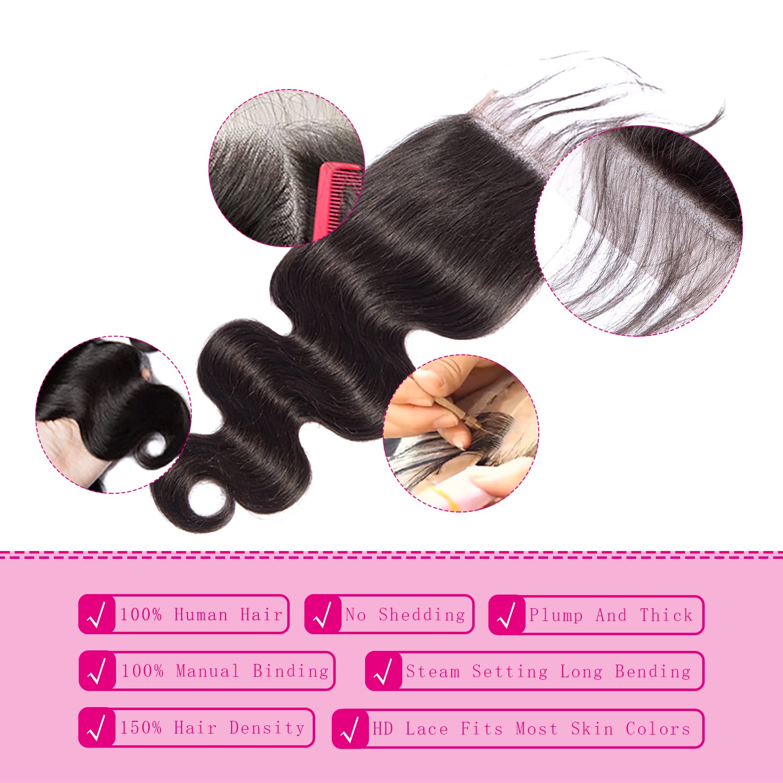 12A Human Hair Bundles 16 18 20 Inch Body Wave Bundles Human Hair 100% Unprocessed Brazilian Virgin Weave 3 Bundles Deals