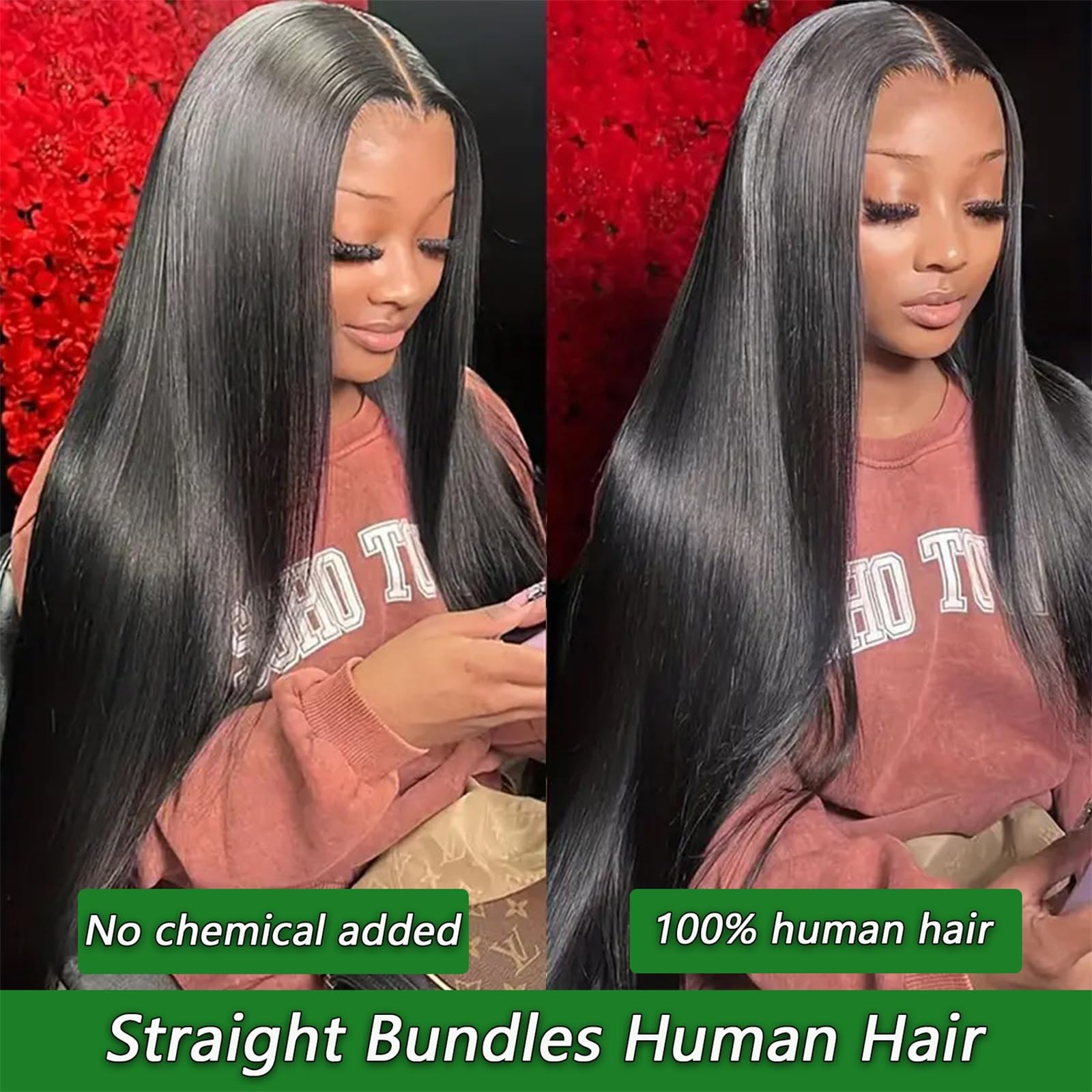 12A Human Hair Bundles 18 20 22 24 Inch 4 Straight Bundles Deals Human Hair 100% Unprocessed Brazilian Remy Virgin Hair Extensions Raw Quick Weave Sew In Glossy Billion Hair Bundles Natural Black