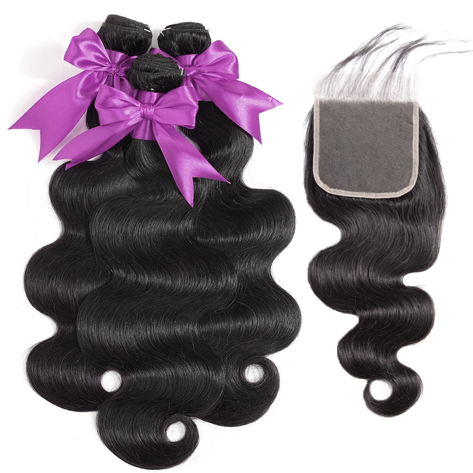 12A Human Hair Bundles 16 18 20 Inch Body Wave Bundles Human Hair 100% Unprocessed Brazilian Virgin Weave 3 Bundles Deals
