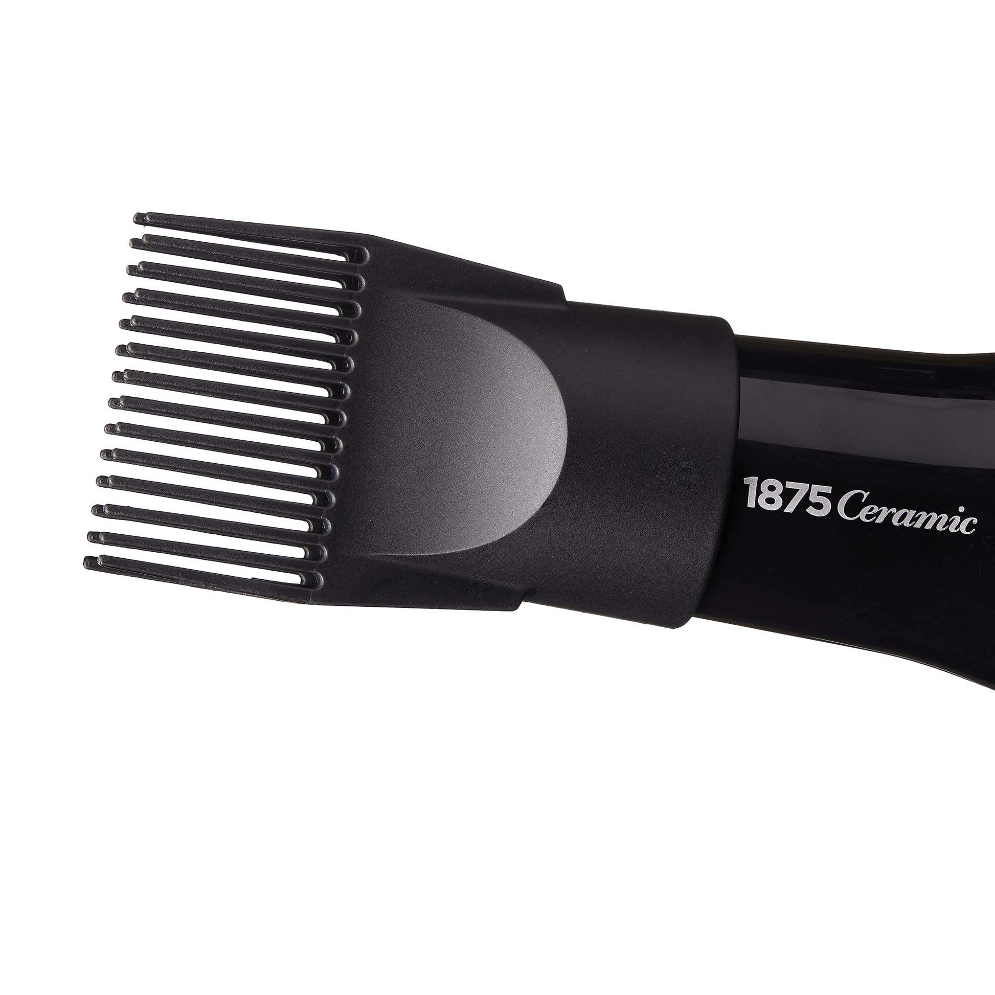 1875 Ceramic Hair Dryer, Powerful Fast Drying, Multi-Setting with Comb Attachment, Additional Detangler Included, Slide Bar Switch, Compact for Home & Travel (Purple)