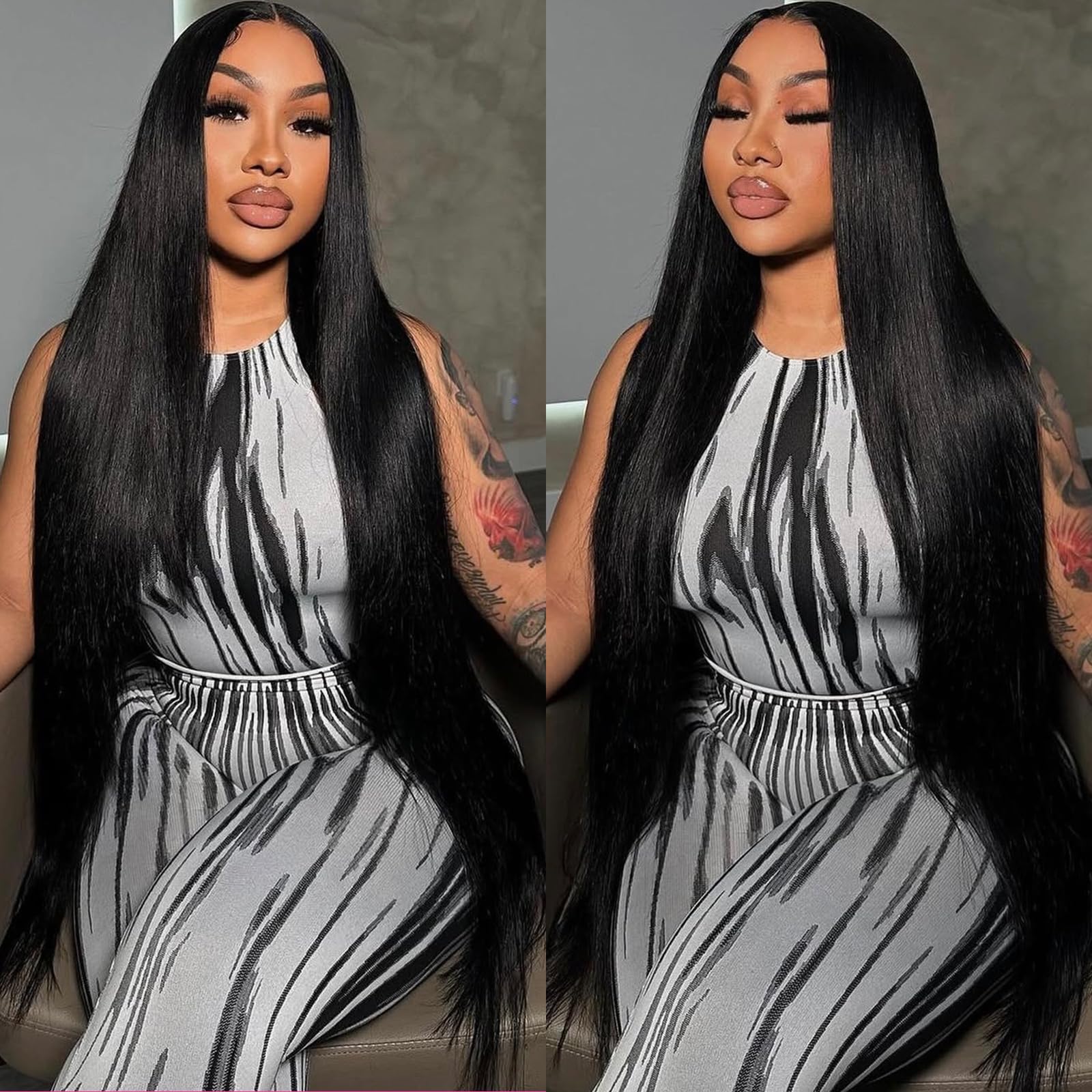 12A Human Hair Bundles 18 20 22 24 Inch 4 Straight Bundles Deals Human Hair 100% Unprocessed Brazilian Remy Virgin Hair Extensions Raw Quick Weave Sew In Glossy Billion Hair Bundles Natural Black