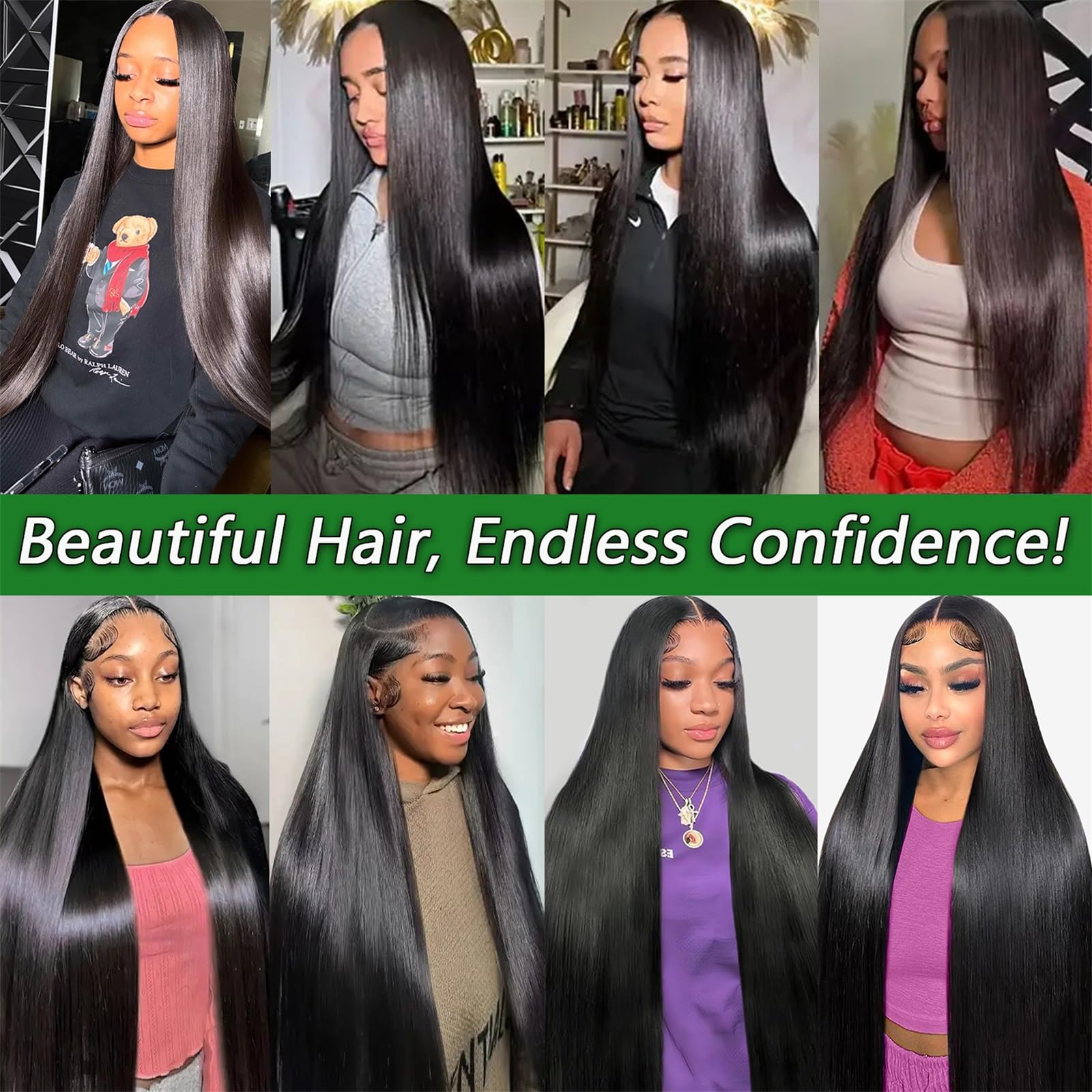 12A Human Hair Bundles 18 20 22 24 Inch 4 Straight Bundles Deals Human Hair 100% Unprocessed Brazilian Remy Virgin Hair Extensions Raw Quick Weave Sew In Glossy Billion Hair Bundles Natural Black